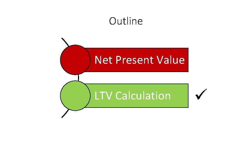 Outline Net Present Value LTV Calculation ü 