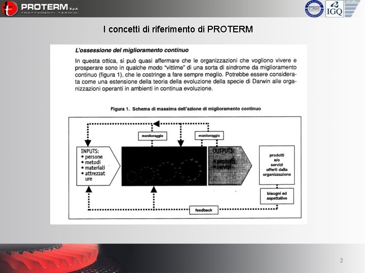 I concetti di riferimento di PROTERM 2 