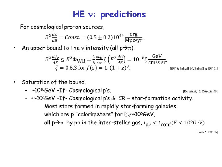 HE n: predictions • 