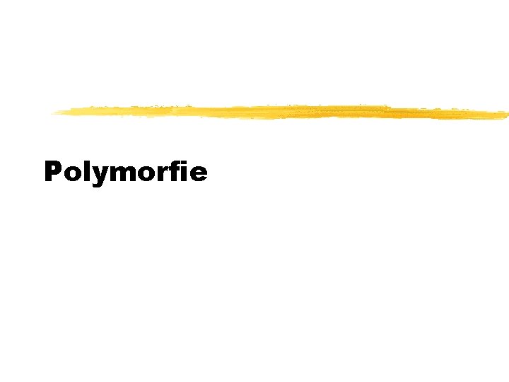 Polymorfie 