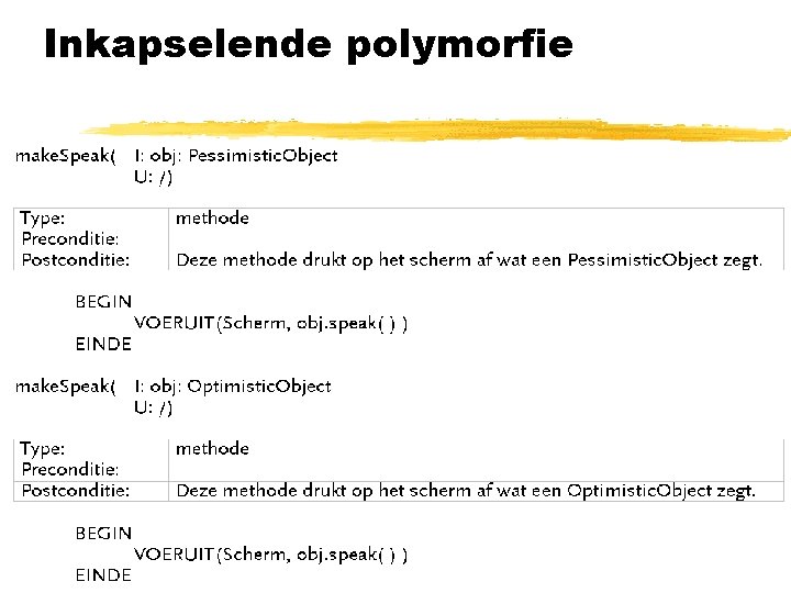 Inkapselende polymorfie 