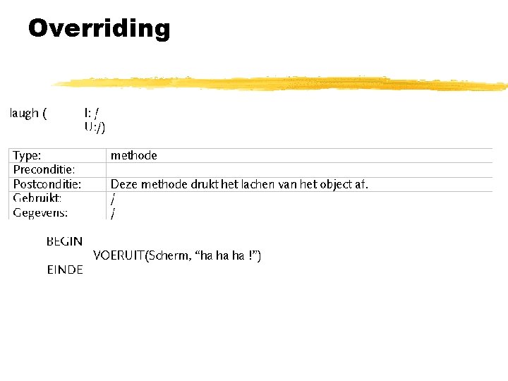 Overriding 