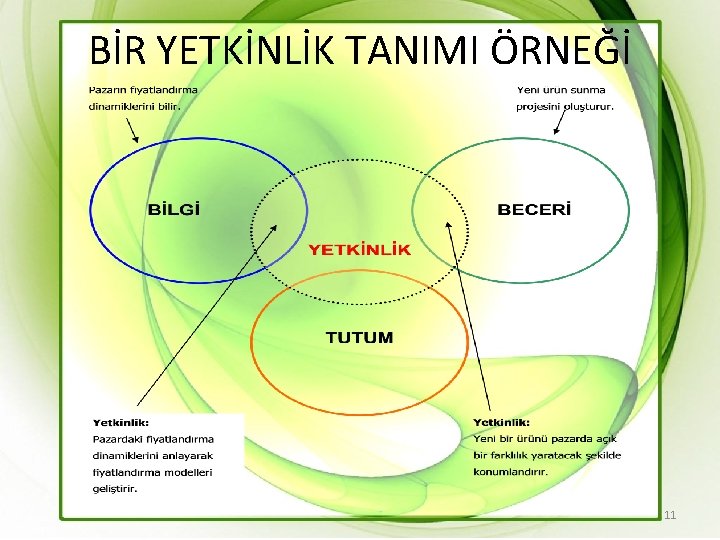 BİR YETKİNLİK TANIMI ÖRNEĞİ 11 