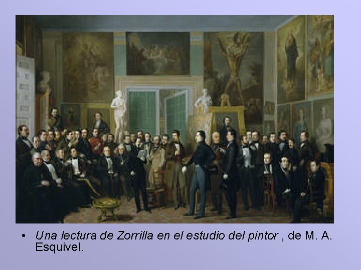  • Una lectura de Zorrilla en el estudio del pintor , de M.