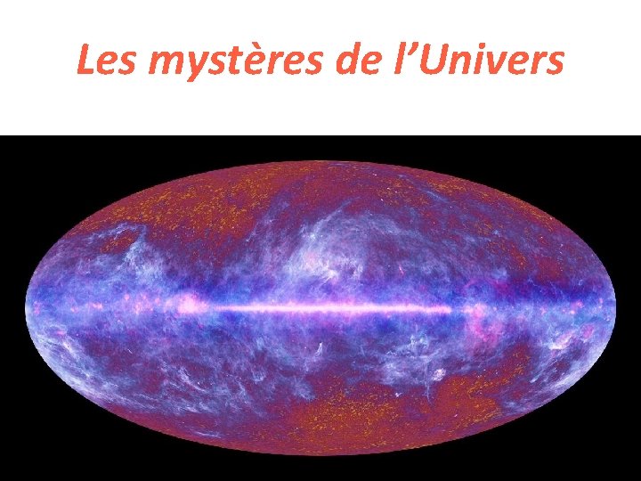 Les mystères de l’Univers 