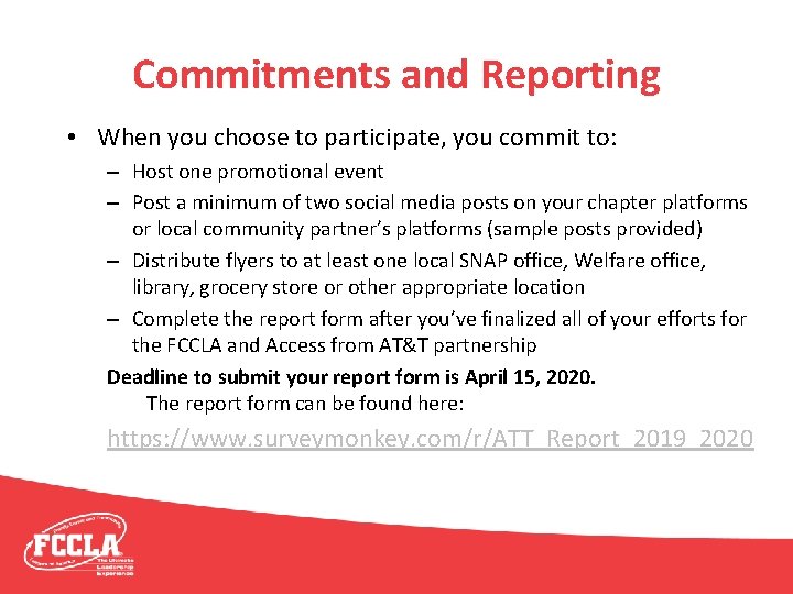 Commitments and Reporting • When you choose to participate, you commit to: – Host