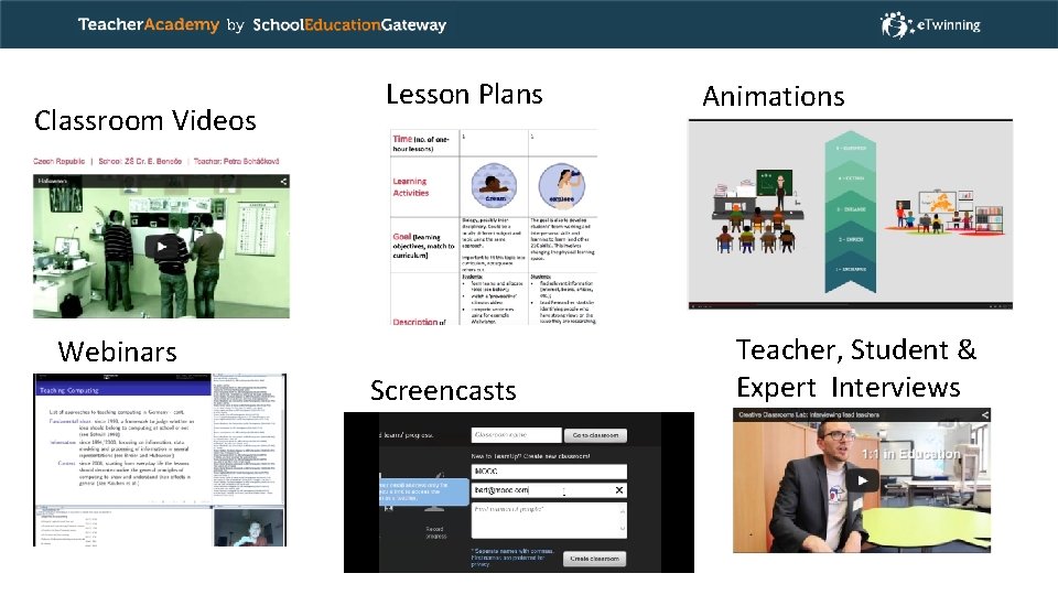 Classroom Videos Lesson Plans Webinars Screencasts Animations Teacher, Student & Expert Interviews Classroom Videos Lesson Plans Webinars Screencasts Animations Teacher, Student & Expert Interviews
