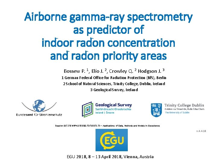 Airborne gamma-ray spectrometry as predictor of indoor radon concentration and radon priority areas Bossew