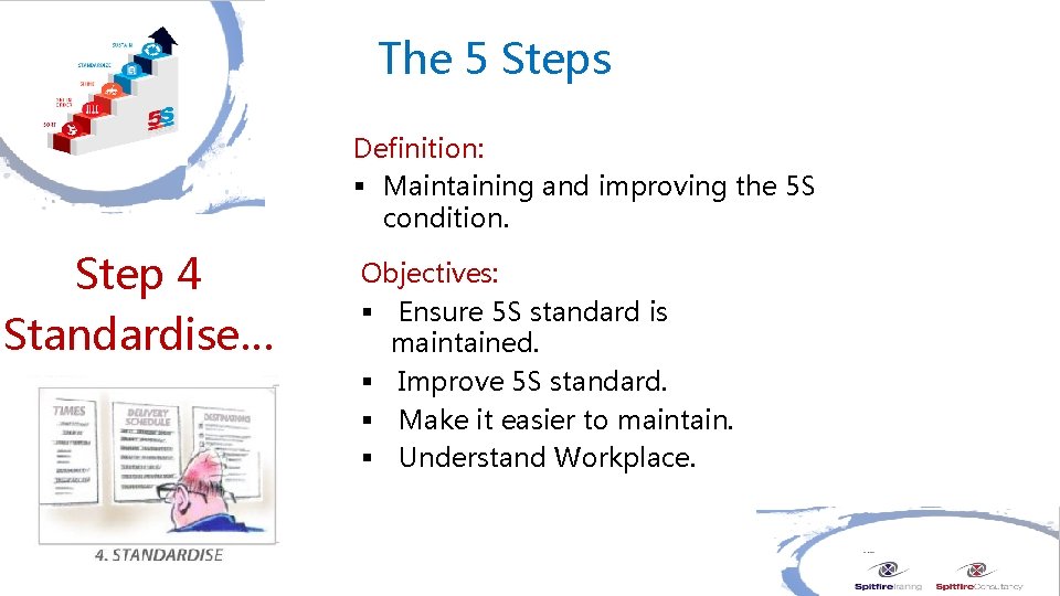 The 5 Steps Definition: § Maintaining and improving the 5 S condition. Step 4