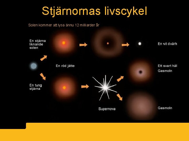 Stjärnornas livscykel Solen kommer att lysa ännu 12 milliarder år 