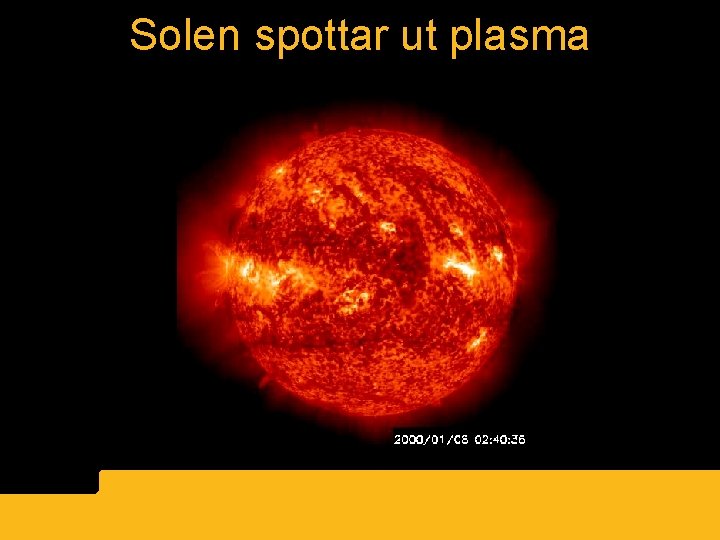 Solen spottar ut plasma 