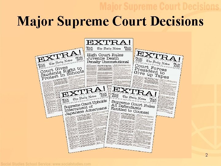 Major Supreme Court Decisions 2 