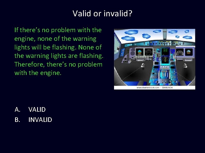 Valid or invalid? If there’s no problem with the engine, none of the warning Valid or invalid? If there’s no problem with the engine, none of the warning