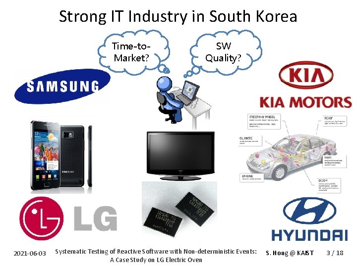 Strong IT Industry in South Korea Time-to. Market? 2021 -06 -03 SW Quality? Systematic