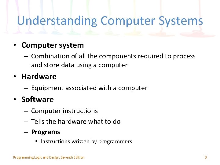 Understanding Computer Systems • Computer system – Combination of all the components required to