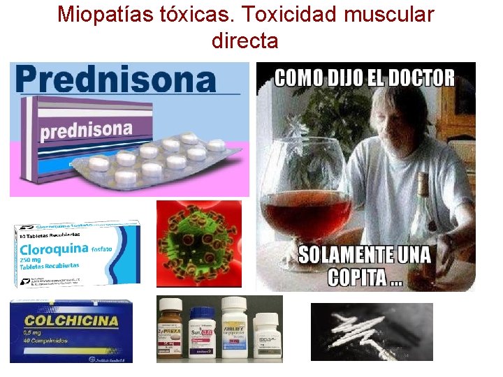 Miopatías tóxicas. Toxicidad muscular directa 