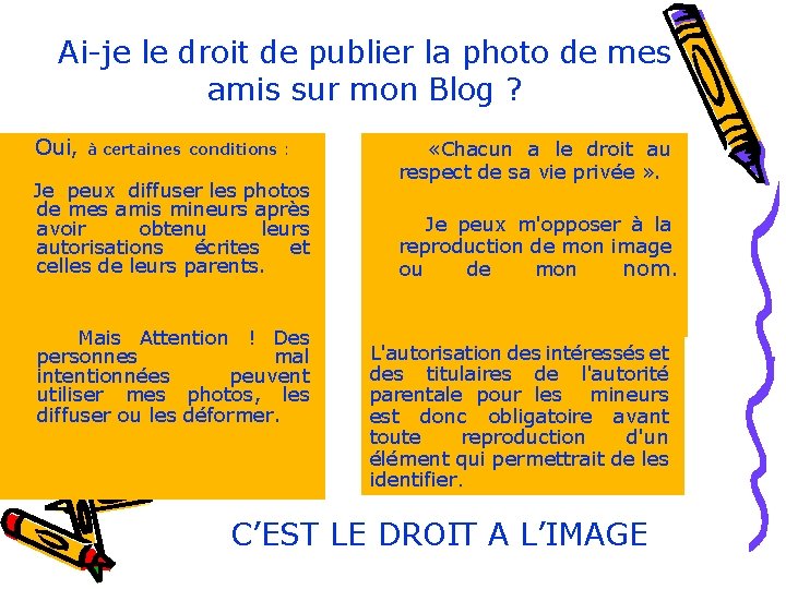 Ai-je le droit de publier la photo de mes amis sur mon Blog ? Ai-je le droit de publier la photo de mes amis sur mon Blog ?
