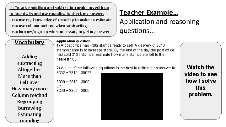 Ups Method Math Problem Solving To solve addition and subtraction problems with up