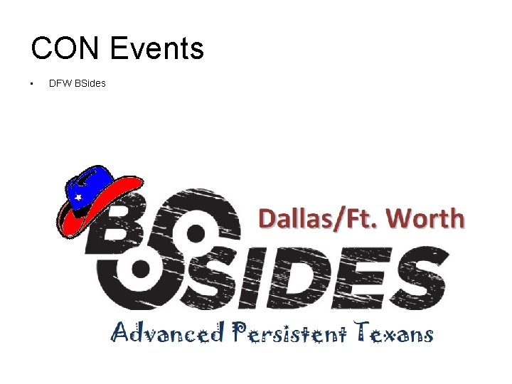 CON Events • DFW BSides 