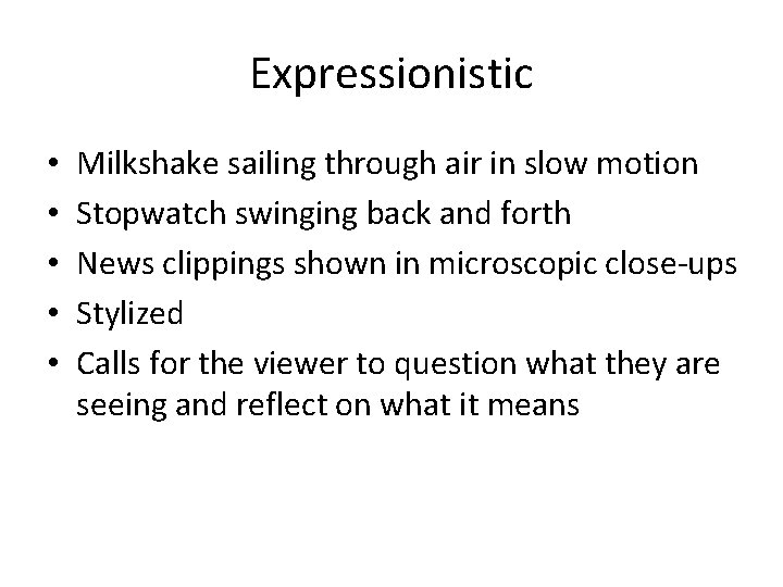 Expressionistic • • • Milkshake sailing through air in slow motion Stopwatch swinging back