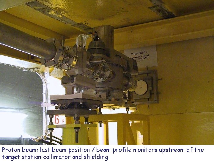 CERN/Neutrinos to Gran Sasso Proton last beam position beam profile monitors upstream of the