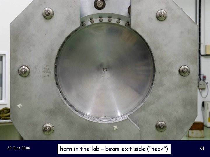 29 June 2006 CERN Neutrinos to Gran Sasso CERN–guides, by K. Elsener horn in.