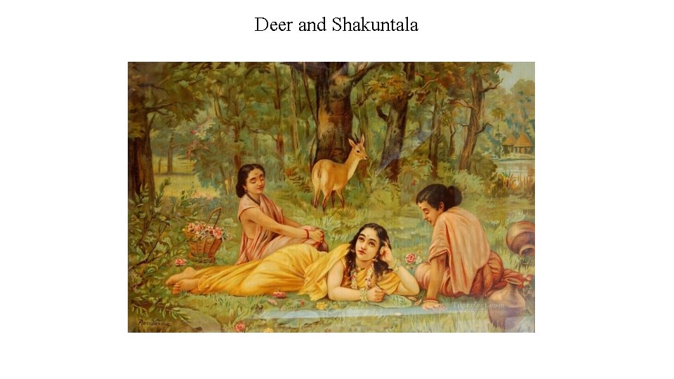 Deer and Shakuntala 