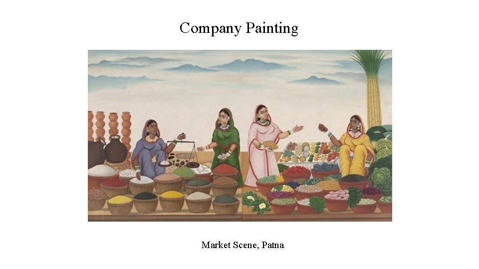 Company Painting Market Scene, Patna 
