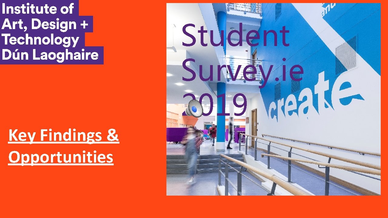 Student Survey. ie 2019 Key Findings & Opportunities 