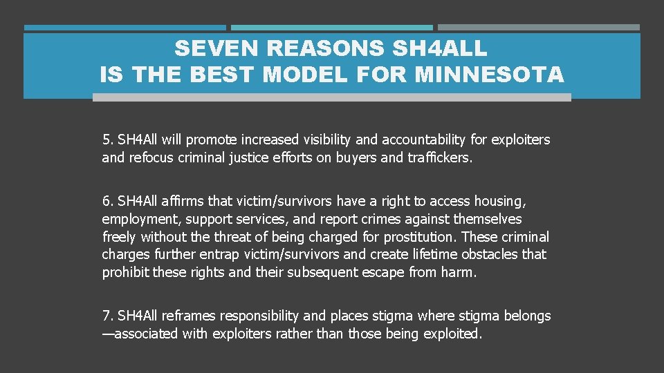SEVEN REASONS SH 4 ALL IS THE BEST MODEL FOR MINNESOTA 5. SH 4 SEVEN REASONS SH 4 ALL IS THE BEST MODEL FOR MINNESOTA 5. SH 4