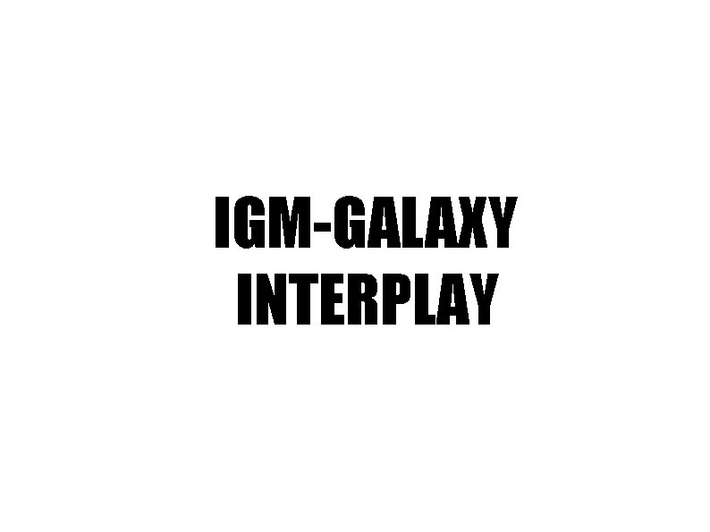 IGM-GALAXY INTERPLAY 