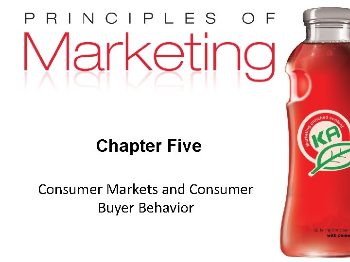 Chapter Five Consumer Markets and Consumer Buyer Behavior Copyright © 2009 Pearson Education, Inc.