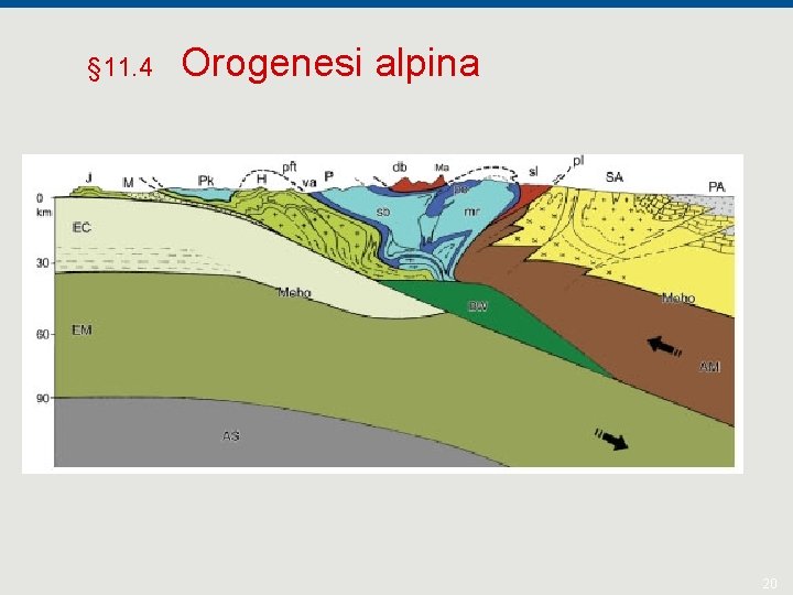 § 11. 4 Orogenesi alpina 20 