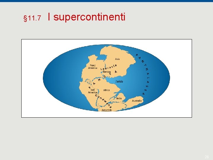 § 11. 7 I supercontinenti 26 