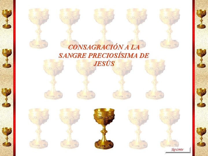 CONSAGRACIÓN A LA SANGRE PRECIOSÍSIMA DE JESÚS 
