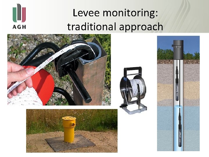Levee monitoring: traditional approach 