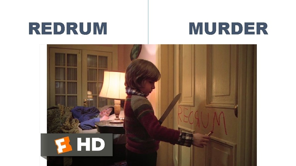 REDRUM MURDER 