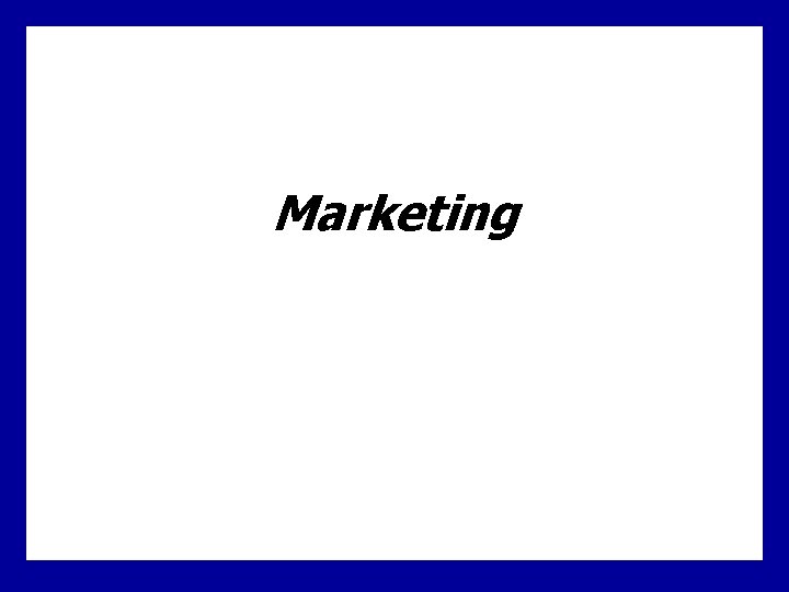Marketing 