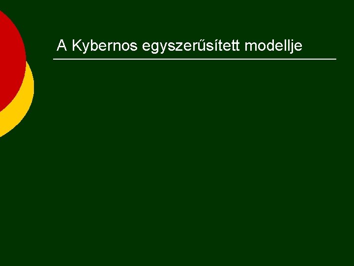 A Kybernos egyszerűsített modellje 