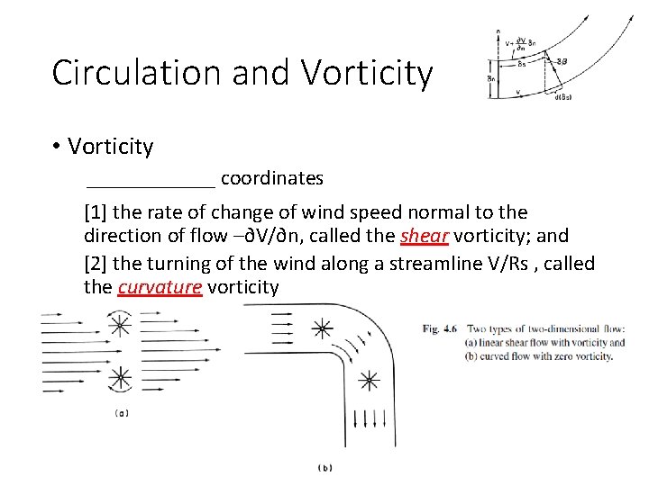 Circulation and Vorticity • Vorticity ______ coordinates [1] the rate of change of wind