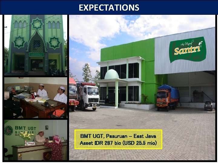 EXPECTATIONS BMT UGT, Pasuruan – East Java Asset IDR 287 bio (USD 25. 5