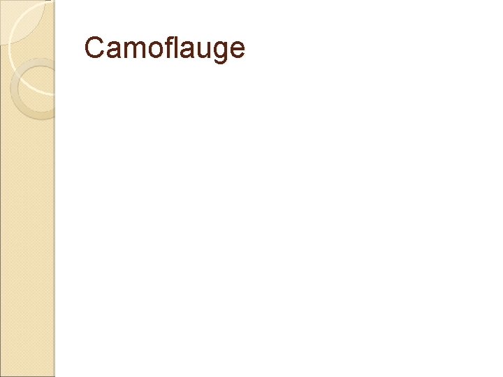 Camoflauge 