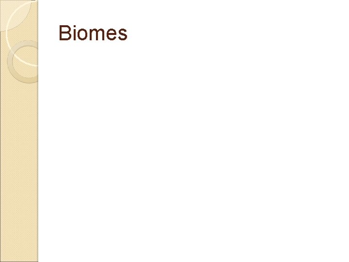 Biomes 