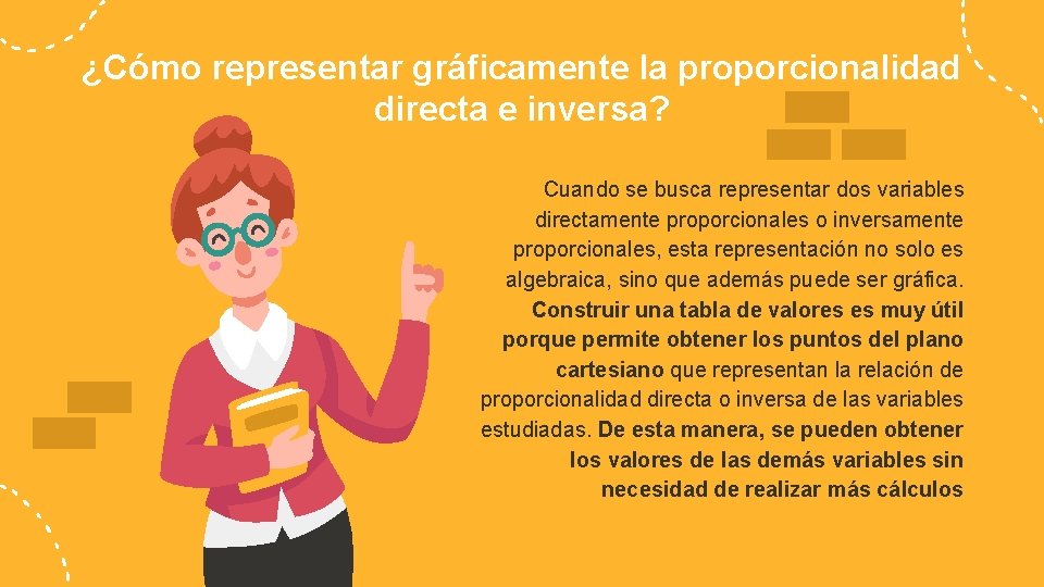 ¿Cómo representar gráficamente la proporcionalidad directa e inversa? Cuando se busca representar dos variables
