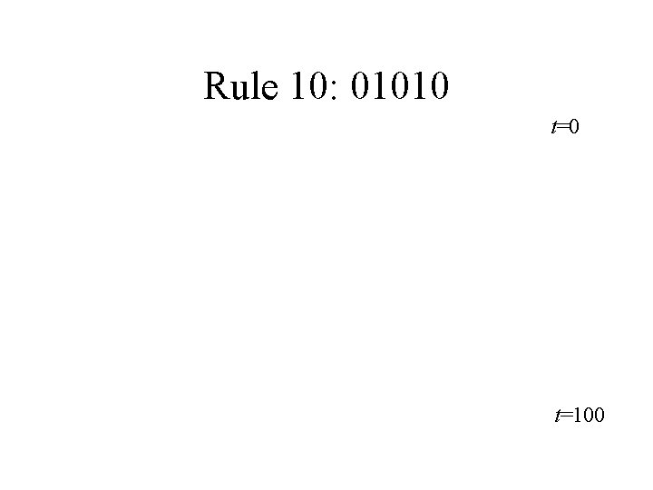 Rule 10: 01010 t=100 