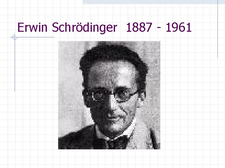 Erwin Schrödinger 1887 - 1961 