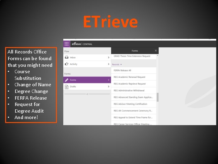 ETrieve All Records Office Forms can be found that you might need • Course