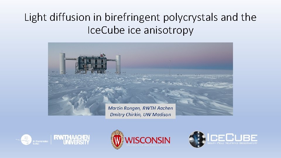 Light diffusion in birefringent polycrystals and the Ice