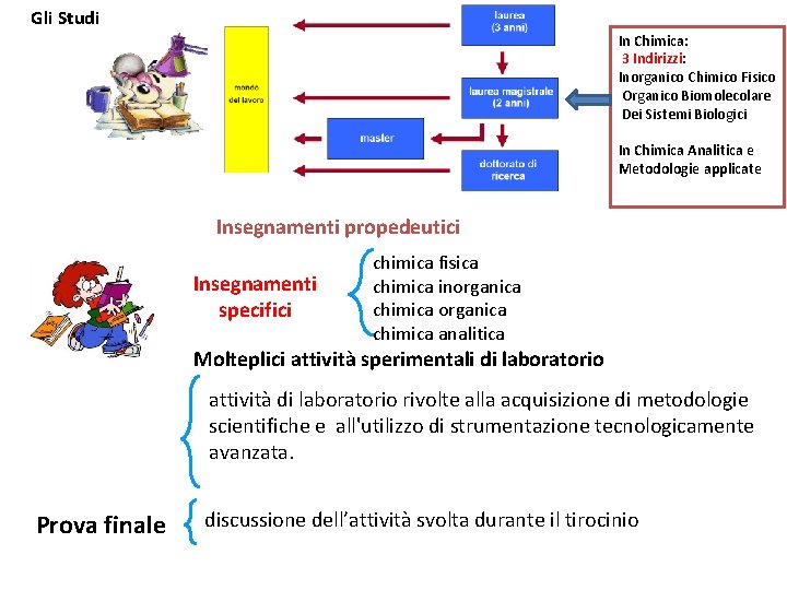 Gli Studi In Chimica: 3 Indirizzi: Inorganico Chimico Fisico Organico Biomolecolare Dei Sistemi Biologici