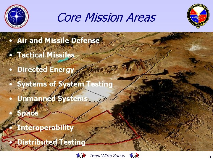 Core Mission Areas • Air and Missile Defense • Tactical Missiles • Directed Energy